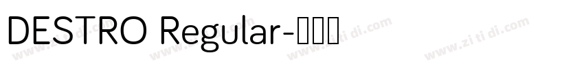 DESTRO Regular字体转换